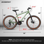 ZUN Mountain Bike 27.5 Inch Wheel, 21-Speed Disc Brakes Trigger Shifter, Carbon Steel Frame Mens Womens 72643981