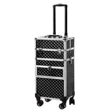 2-in-1 front drawer with slides, flat left drawer, removable universal wheels, aluminum, diamond 43275524