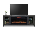 86 inch Electric Fireplace TV Console for TVs up to 95 inches, Minimal Assembly, Clove Finish B108P160243
