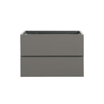 ZUN Alice-30W-102,Wall mount cabinet WITHOUT basin, Gray color, With two drawers, Pre-assembled W1865110045