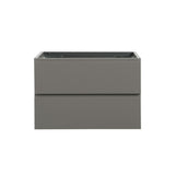 ZUN Alice-30W-102,Wall mount cabinet WITHOUT basin, Gray color, With two drawers, Pre-assembled W1865110045