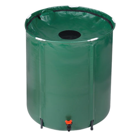 ZUN 50 Gallon Folding Rain Barrel Water Collector Green 80036204