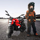 ZUN Electric Motorcycle for Kids, kids ride on motorcycle, 12V Electric Dirt Bike with Training Wheels, W1760P160464