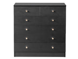 Modern Simple 6-Drawer Dresser Black 17252659