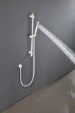 SHOWERS Stainless Steel Slide Bar Grab Rail Includes Handheld Shower Head and 69-Inch Hose W1272101890