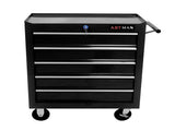 5 DRAWERS MULTIFUNCTIONAL TOOL CART WITH WHEELS-BLACK 54466904