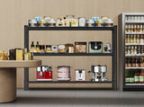 3-Tier Industrial Shelving Rack - 63in, Heavy Duty Steel Shelving Unit Adjustable, 67" W*19.7" 54506828