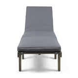 ARIANA KD WOOD CHAISE LOUNGE W/ CUSHION 57523.00GRY