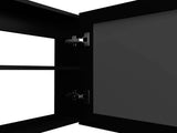 Black Medicine Cabinet with Included Mirror B062P252175