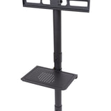 Mobile TV Stand on Wheels, Height Adjustable Tilt Rolling TV Stand with Media Shelf for 23-60 inch 45696785