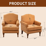Accent Chair.Nailhead Trim Armchair for Living Room,Comfy Chenille Club Sofa Chair,Springs Cushions W3042P262908