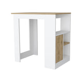FM FURNITURE Arial Kitchen island in melamine with a door and open storage B128P148693