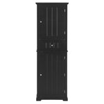 ZUN Tall Bathroom Storage Cabinet, Freestanding Storage Cabinet with Drawer and Adjustable Shelf, MDF WF312727AAB