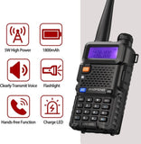BAOFENG Radio Portable Walkie Talkie UV-5R, Handheld Ham Radio Long Range High Power, Rechargeable 79643693