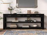 U_Style Stylish Entryway Console Table with 4 Drawers and 2 Shelves, Suitable for Entryways, Living N711P241286B