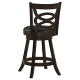 Cappuccino and Black Swivel Counter Height Stool B062P153488