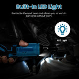 3/8 Cordless Electric Ratchet Wrench Set Right Angle Wrench with 2Pcs 1200mAh Batteries and Charger 56786640