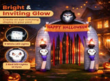8.5FT Inflatable Archway Grim Reaper with Built-in LEDs Blow Up Yard Decoration for 14219987