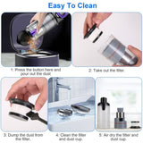 ZUN 3 In 1 Handheld Vacuum Cleaner Cordless Car Vacuum 15000PA Rechargeable Duster with 2 Modes 2 24705807