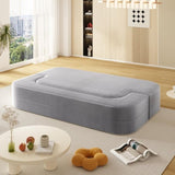 78.7" Modern 2-in-1 Foldable Sofa with Functional Blanket and 2 Soft Pillows,Comfortable Plush W3219P317385