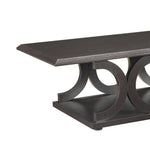 ZUN Cappuccino C-shaped Coffee Table B062P153610