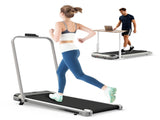 3 in 1 Under Desk Treadmill with Incline,Foldable Treadmills Home, Walking Pad with Handle Bar K1163P389561