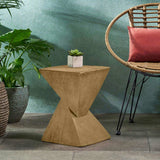 GEOMETRIC MGO SIDE TABLE,LIGHT NATURE COLOR N770P262073N