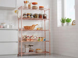 5-layer adjustable shelf with adjustable spacing, pin-type deformable structure, adjustable feet, 85764871