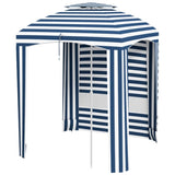 Outdoor Umbrella-Blue White 84736791
