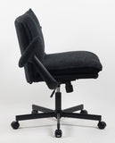 Cross-Legged Friendly Office Chair with Criss Cross Frame, Rolling Casters & Fold-Down Arms, 85266268