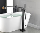 Floor Mounted Tub Faucet High Flow Freestanding Tub Filler Faucet with Handheld Shower Head and W2287P264493