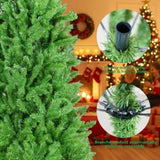 6FT Christmas Tree with 754 Tips Classic Pencil Artificial Plant for Halloween & Christmas Dense 24053900