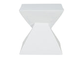All Weather MGO X Design Side Table - Stylish White Indoor Outdoor Table for Home, Garden, Balcony, N770P341402W