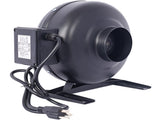 4-Inch 203 CFM Inline Duct Fan Air Circulation Vent Blower for Hydroponics, Basements, and Kitchens W46577502