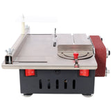 Mini Table Saw,Belt Sander, stainless steel top,4pcs Blades,10pcs Sanding Blet,7 Gear Adjustable W465P200270