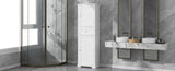 ZUN Tall Bathroom Storage Cabinet, Freestanding Storage Cabinet with Drawer and Adjustable Shelf, MDF 49560889