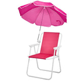 Folding Beach Chair with Umbrella Adults, Lightweight Porable Camping Chair with 265lbs Capacity 73014035