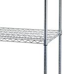 ZUN 4-Tier NSF Heavy Duty Adjustable Storage Metal Rack with Wheels & Shelf Liners Ideal for Garage, 20930977