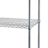 ZUN 4-Tier NSF Heavy Duty Adjustable Storage Metal Rack with Wheels & Shelf Liners Ideal for Garage, 20930977