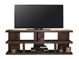 64 inch TV Stand Console for TVs up to 70 inches, No Assembly Required, Whiskey Finish B108P160187