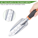 ZUN Garden Tool Set, 3PCS Sturdy Gardening Hand Tools Kit - Trowel/Shovel, Transplanter, Sharp Bypass W2181P170869