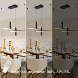 ZUN Javeriah 4 - Light Dimmable Kitchen Island Linear LED Pendant[No Bulb][Unable to ship on weekends, 95025294