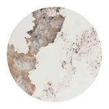 19.68 Inch Modern Nightstand with Drawer, Marble Round End Table with storage, Side Table for Living W821P184388