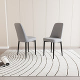 A set of 2 dining chair, modern style chair made of high-quality PU Leather fabric with thick soft 55056687