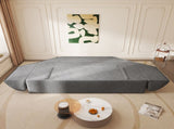 3-in-1 Convertible Sofa Bed, 79.5" Modern Deep Seat Couch with 2 Pillows, 3-Seater Sofa, Sparkling W3219P369308