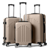 Curved Vertical Stripe 3-in-1 Trolley Case - Champagne Gold 62722767