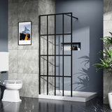 Goodyo 34" X 72" Shower Door Walk-in Black Finish W122346711