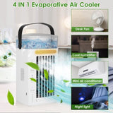 Portable Air Conditioners,4-IN-1 Portable AC Unit with 3 Speeds Nightlight,Evaporative Air Coler for 56531978