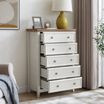 ZUN Modern 5 Drawers Dresser 5 Drawers Cabinet,Chest of Drawers Closet Organizers and Clothes W2275P233488