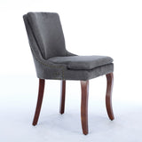 Modern Dining Set of 2,Double-layer Cushioned Chenille fabric Upholstered Accent Side Leisure W1143P207920